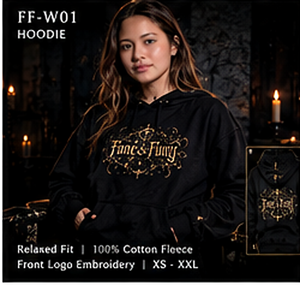 FF-W01 Hoodie – Front Logo Embroidery