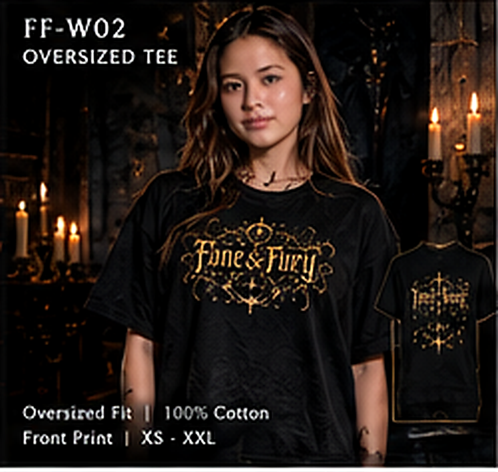 FF-W02 Oversized Tee – Front Print