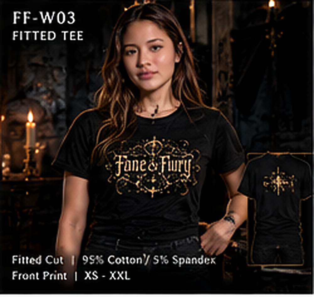 FF-W03 Fitted Tee – Front Print