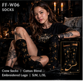 FF-W06 Socks – Embroidered Logo Crew Socks