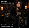 FF-W08 Tote / Crossbody Bag – Canvas with Logo