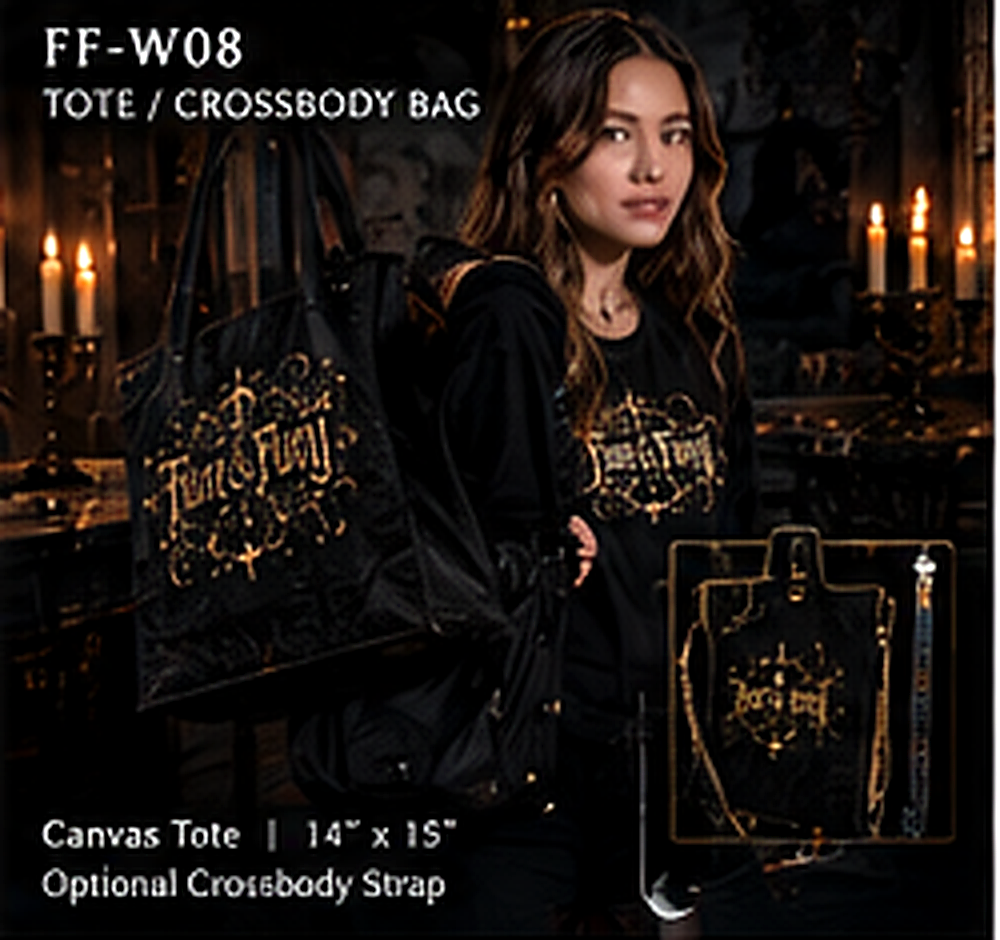 FF-W08 Tote / Crossbody Bag – Canvas with Logo